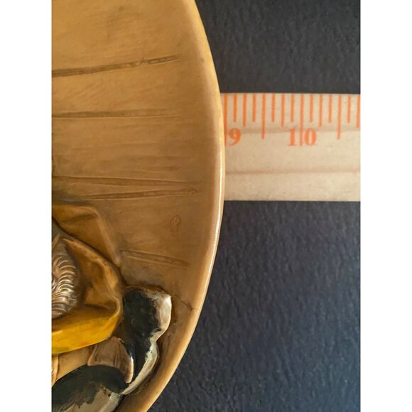 Vtg 1987 Fontanini Christmas Plate O Come Let Us Adore Him Elio Simonetti 9" 3D - Picture 8 of 8